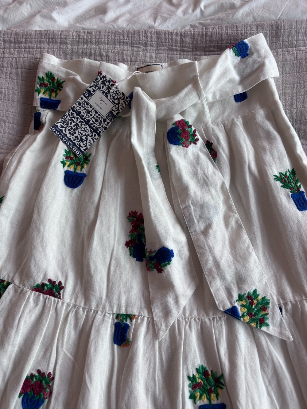 SOLD NWT Set - Sézane x Momonì Lambertine Skirt + Marga Top - Picture 9 of 16